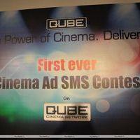 First Ever Cinema Ad SMS Contest on Qube Cinema Network Stills