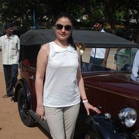 Sonia Agarwal - Sonia Agarwal Flags Of Heritage Car Rally Stills