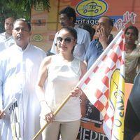 Sonia Agarwal Flags Of Heritage Car Rally Stills