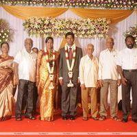 Producer Chozha Ponnurangam's Daughter Marriage  Reception Stills