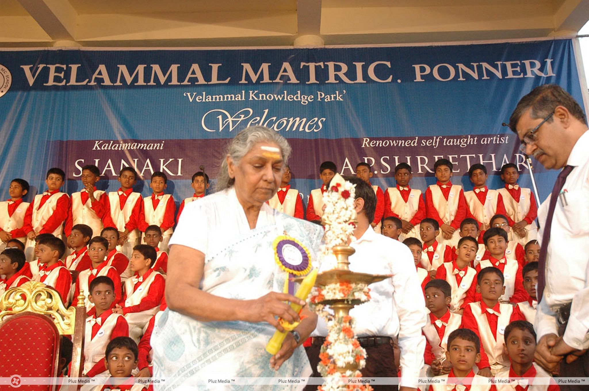 Singer S Janaki at Velammal Matric School Function Stills | Picture 378213