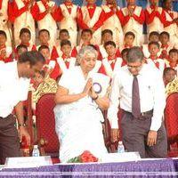 Singer S Janaki at Velammal Matric School Function Stills
