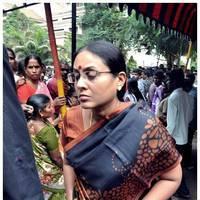 Saranya Ponvannan - Director Manivannan Passed Away Stills