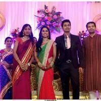 Singer MK Balaji and Priyanka Wedding Reception Stills