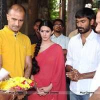 Anegan Movie Pooja at Pondicherry Sivan Temple Stills