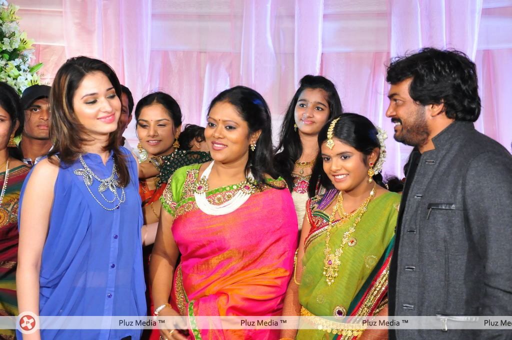 Picture 119133 | Tamanna - Puri Jagannadh daughter pavithra saree ceremony  - Pictures