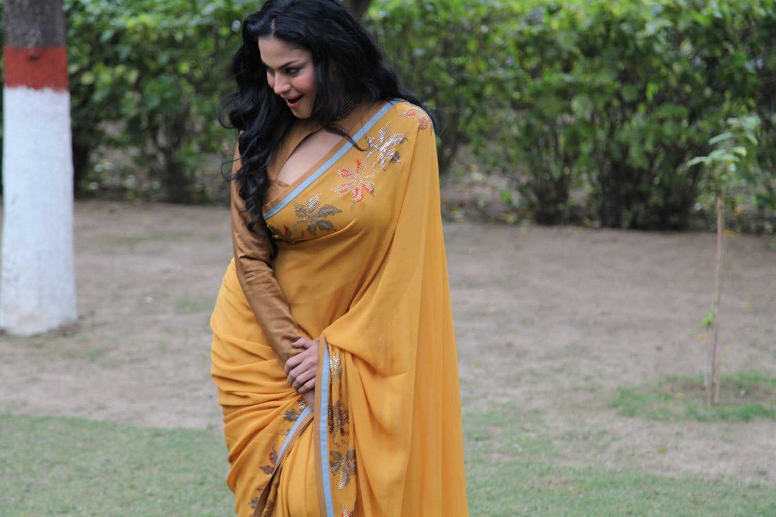 Veena Malik Latest Stills in Saree | Picture 339352