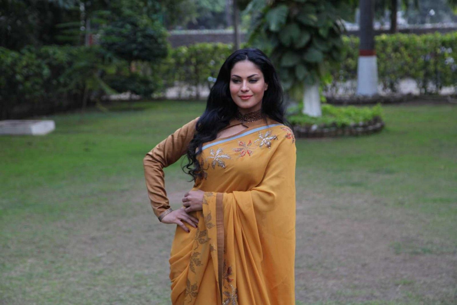 Veena Malik Latest Stills in Saree | Picture 339356