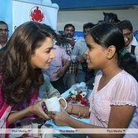 Photos - Madhuri Dixit Nene interacts with Cancer affected children on World Cancer Day