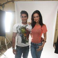 Amy Jackson & Prateik posing at Lawman Jeans ad photo shoot | Picture 154050