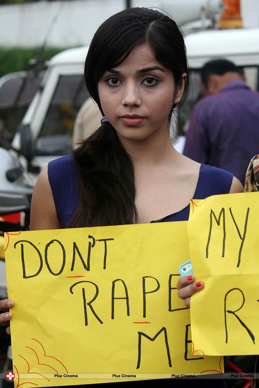 Sonam during a Protest against gang rape Photos | Picture 550989