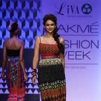 Aditi Rao Hydari during the Lakme Fashion Week Winter Festive 2013 Photos | Picture 551320