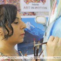 Ms. Sangeeta Babani painted the first Nano Art Car Photos