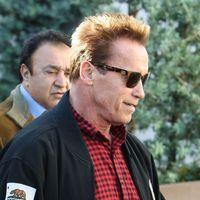 Arnold Schwarzenegger is seen leaving Giuseppe Franco Salon | Picture 134603