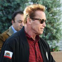Arnold Schwarzenegger is seen leaving Giuseppe Franco Salon | Picture 134608