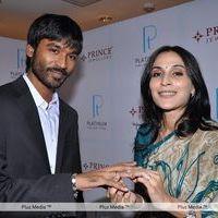 Aishwarya and Dhanush unveil Prince Jewellery's Platinum - Pictures | Picture 139407