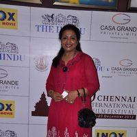 Poornima Bhagyaraj - 10th CIFF Day 2 Red Carpet at INOX Pictures