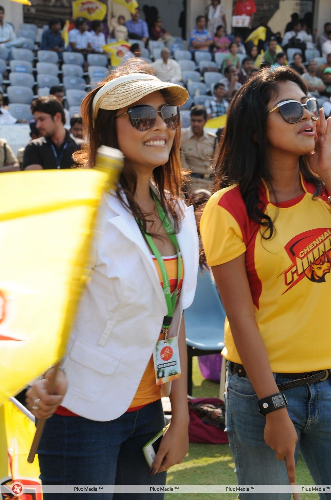 Heroins at Chennai Rhinos Vs Kerala Strikers Match - Pictures | Picture 153243