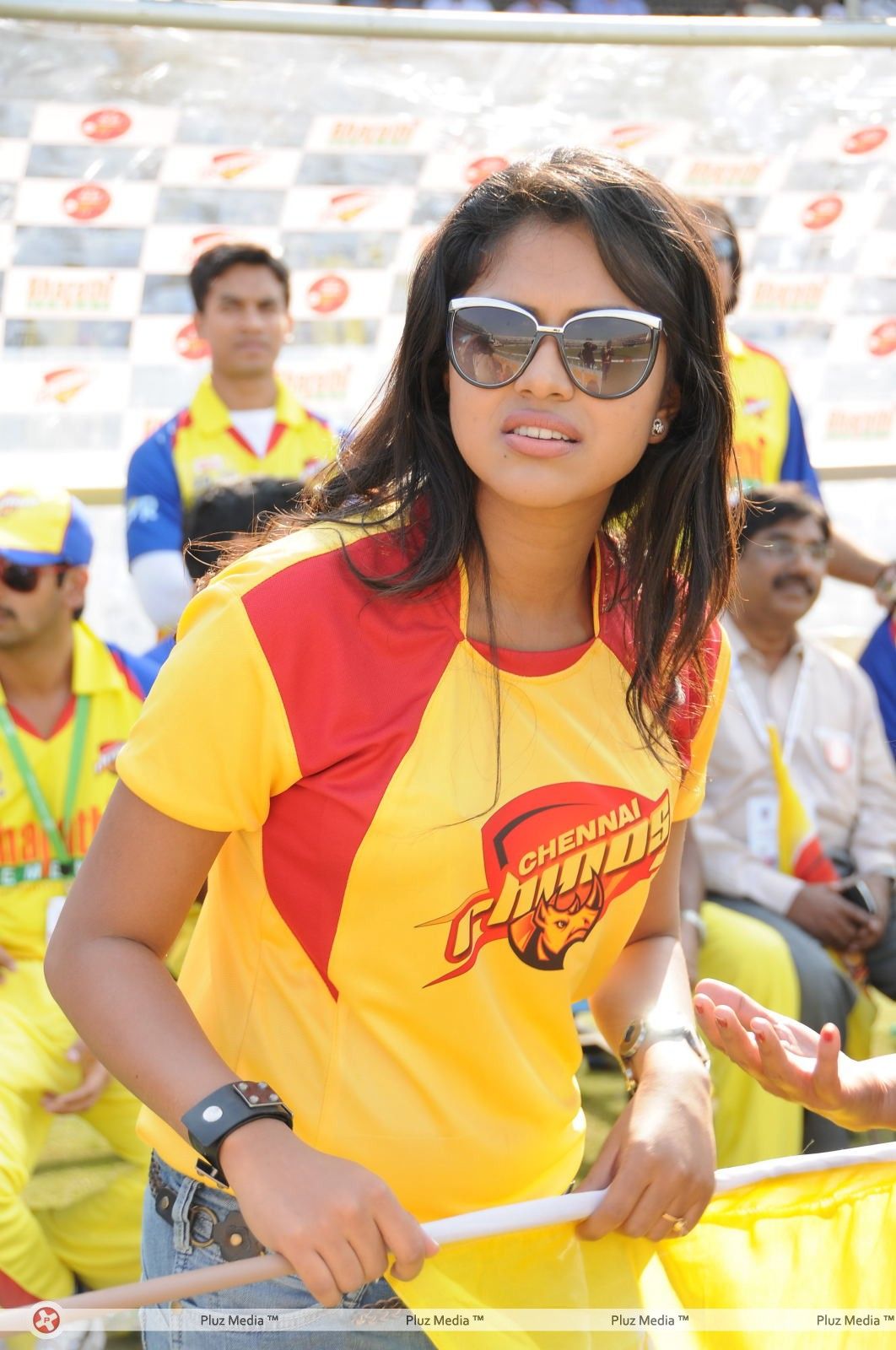 Amala Paul - Heroins at Chennai Rhinos Vs Kerala Strikers Match - Pictures | Picture 153279