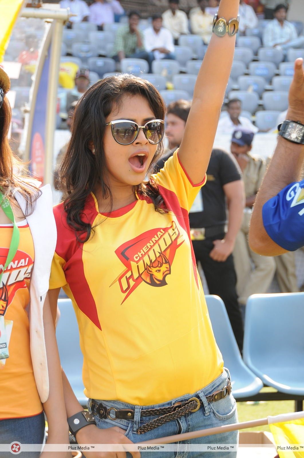Amala Paul - Heroins at Chennai Rhinos Vs Kerala Strikers Match - Pictures | Picture 153288