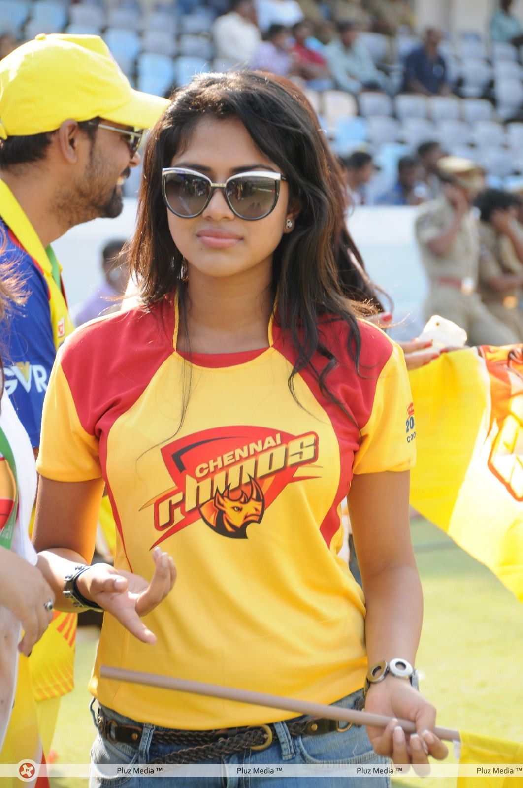 Amala Paul - Heroins at Chennai Rhinos Vs Kerala Strikers Match - Pictures | Picture 153322