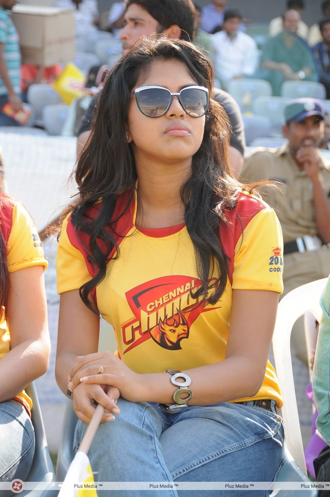 Amala Paul - Heroins at Chennai Rhinos Vs Kerala Strikers Match - Pictures | Picture 153373