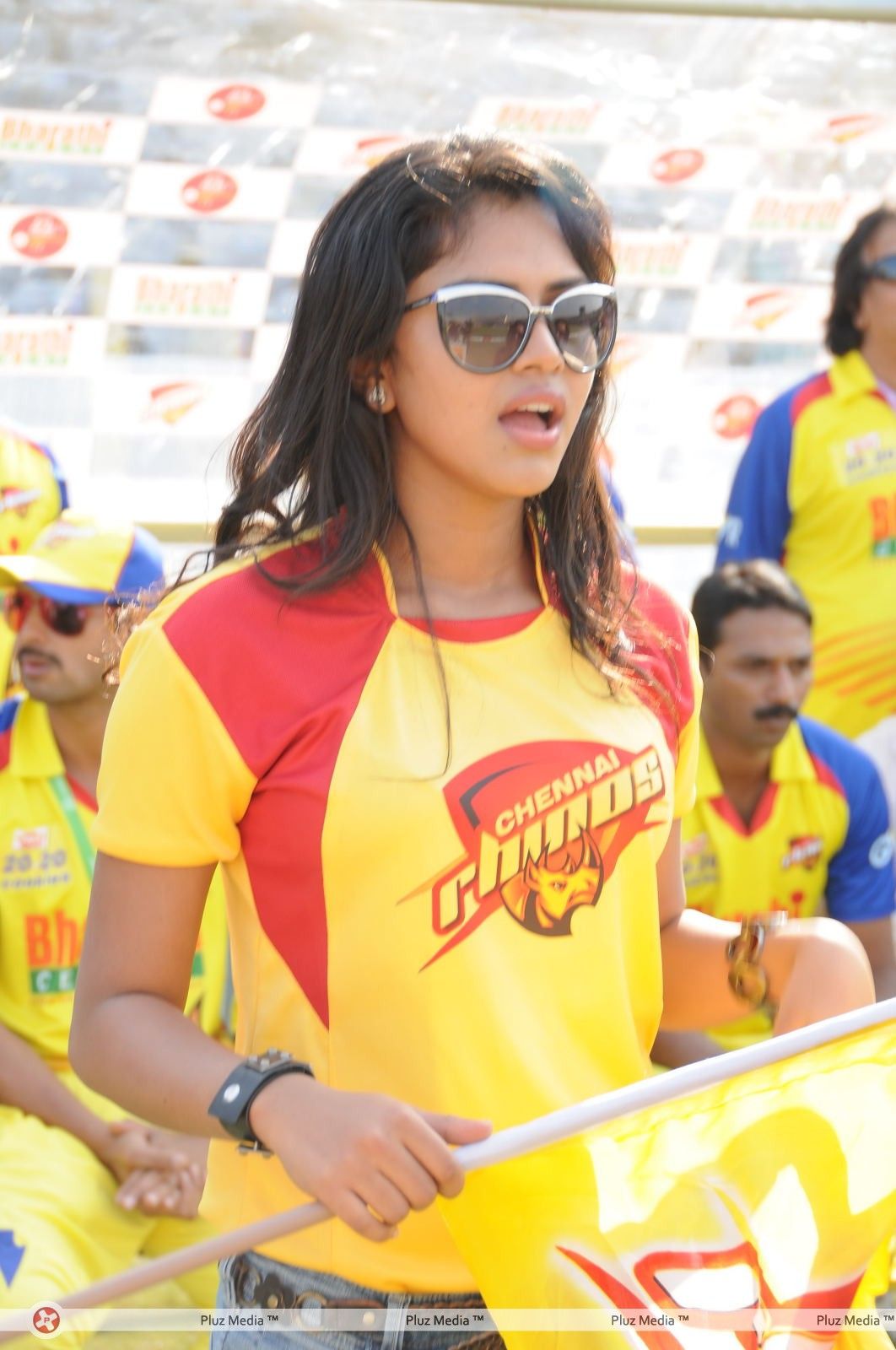Amala Paul - Heroins at Chennai Rhinos Vs Kerala Strikers Match - Pictures | Picture 153374