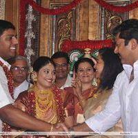 4 frames Kalyanam's Son Satheesh & Anjali Marriage Photos