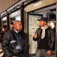 Dizzee Rascal shopping at the opening of 'Boxpark'