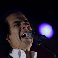 Nick Cave and Grinderman performing at annual 'Homebake' Australian music festival