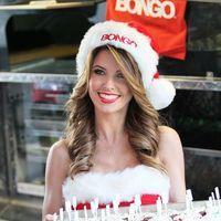 Photos: Audrina Patridge dresses up as a sexy Santa for a Bongo promotion