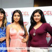 Shriya Saran, Poonam Bajwa at CCL Press Meet - Pictures
