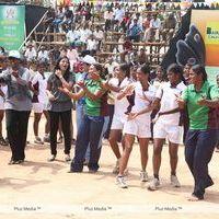Anjali with Women's Kabadi Players - Pictures | Picture 186991