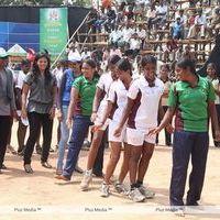 Anjali with Women's Kabadi Players - Pictures | Picture 186998