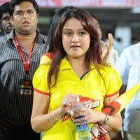 Sonia Agarwal - CCL Telugu Warriors Vs Chennai Rhinos Match - Pictures