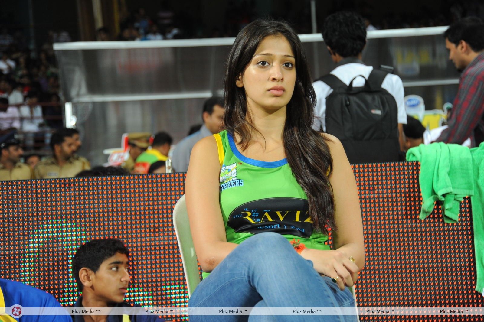 Raai Laxmi - Sanjana, Priyamani, Genelia & Lakshmi Rai at CCL Match - Photos | Picture 155425