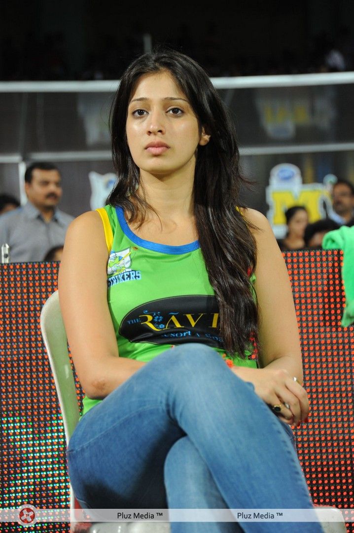 Raai Laxmi - Sanjana, Priyamani, Genelia & Lakshmi Rai at CCL Match - Photos | Picture 155434