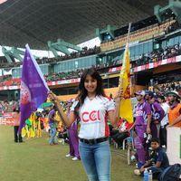Sanjjanna Galrani - Sanjana, Priyamani, Genelia & Lakshmi Rai at CCL Match - Photos | Picture 155385