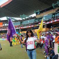 Sanjjanna Galrani - Sanjana, Priyamani, Genelia & Lakshmi Rai at CCL Match - Photos | Picture 155386