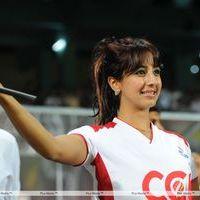 Sanjjanna Galrani - Sanjana, Priyamani, Genelia & Lakshmi Rai at CCL Match - Photos | Picture 155389