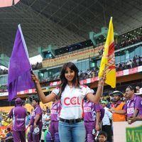 Sanjjanna Galrani - Sanjana, Priyamani, Genelia & Lakshmi Rai at CCL Match - Photos | Picture 155397