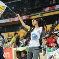Genelia D Souza - Sanjana, Priyamani, Genelia & Lakshmi Rai at CCL Match - Photos | Picture 155422