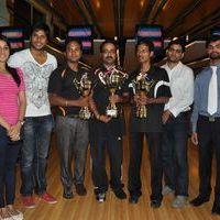 Routine love story Movie team presents trophies to ap bowling team at svm bowling Pictures | Picture 328705