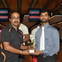 Routine love story Movie team presents trophies to ap bowling team at svm bowling Pictures | Picture 328746