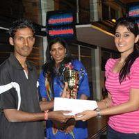 Routine love story Movie team presents trophies to ap bowling team at svm bowling Pictures | Picture 328777