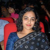 Nithya Menon In Black Saree at Okkadine Audio Release Pictures | Picture 303353
