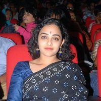 Nithya Menon In Black Saree at Okkadine Audio Release Pictures | Picture 303360