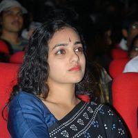 Nithya Menon In Black Saree at Okkadine Audio Release Pictures | Picture 303372