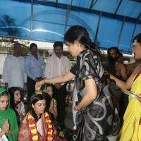 Sushmita Sen at Hyderabad Film Nagar Temple Pictures | Picture 274161