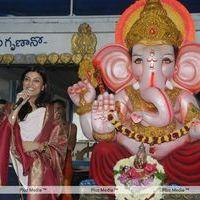 Sushmita Sen at Hyderabad Film Nagar Temple Pictures | Picture 274180
